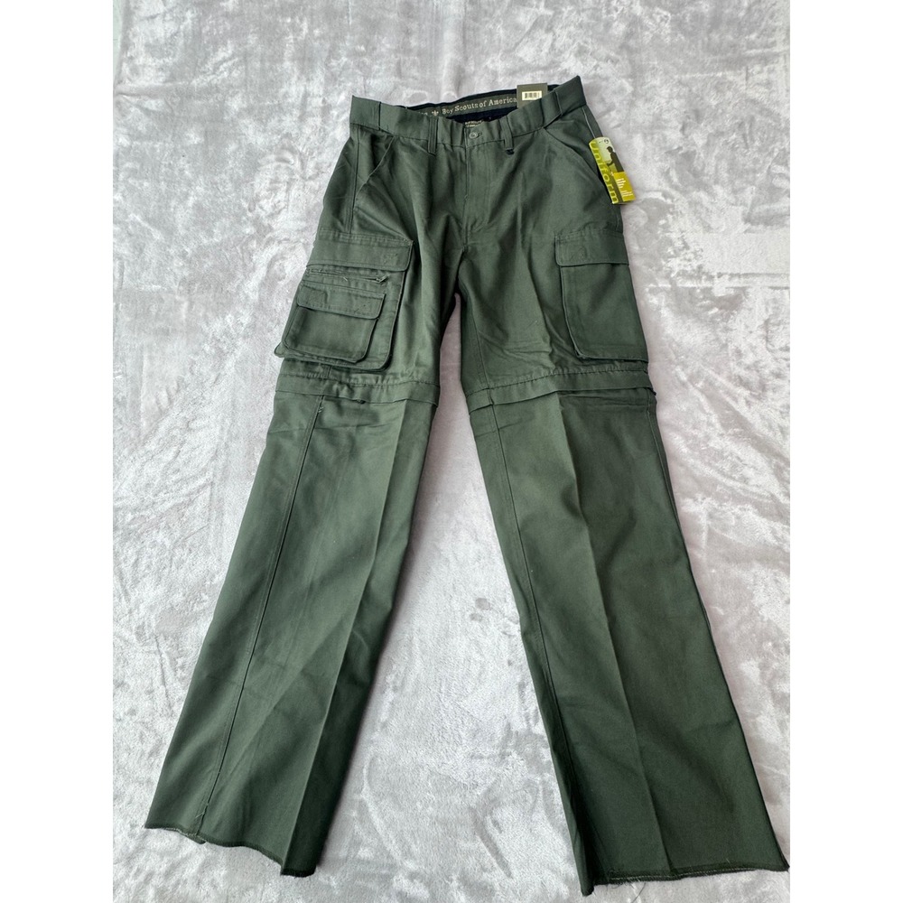 Boy Scouts of America Convertible Cargo Pants Forest Green Ladies 8 NWT 1745
